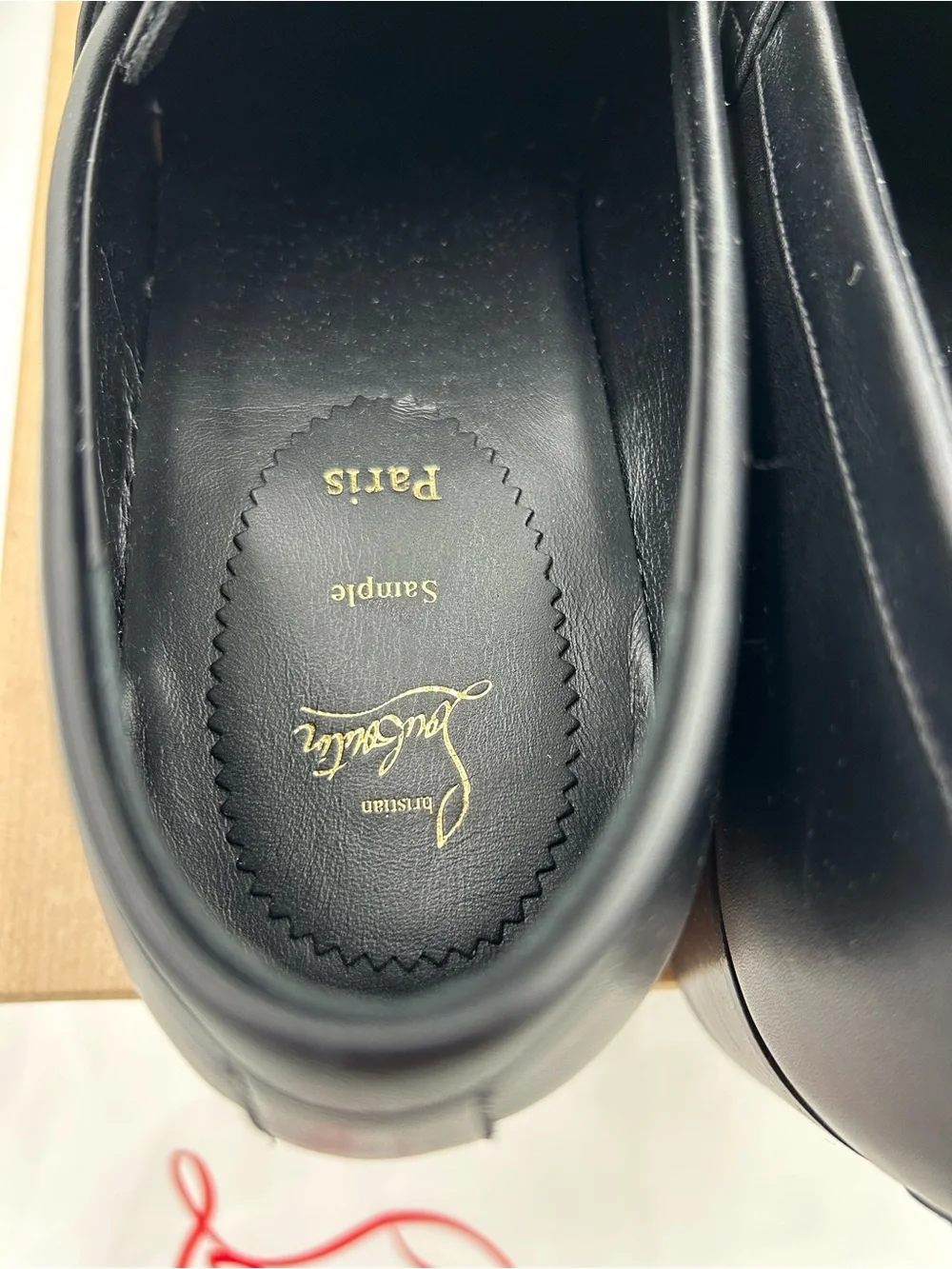 Men's Christian Louboutin, MJ, Moc loafers CL chain logo size 42